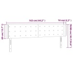 vidaXL Tăblie de pat cu LED, alb, 163x16x78/88 cm, piele ecologică vidaXL Tăblie de pat cu LED, alb, 163x16x78/88 cm, piele ecologică
