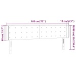 vidaXL Tăblie de pat cu LED, alb, 183x16x78/88 cm, piele ecologică vidaXL Tăblie de pat cu LED, alb, 183x16x78/88 cm, piele ecologică