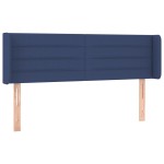 vidaXL Tăblie de pat cu LED, albastru, 147x16x78/88 cm, textil vidaXL Tăblie de pat cu LED, albastru, 147x16x78/88 cm, textil