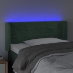 vidaXL Tăblie de pat cu LED, verde închis, 93x16x78/88 cm, catifea vidaXL Tăblie de pat cu LED, verde închis, 93x16x78/88 cm, catifea