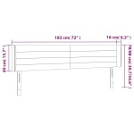 vidaXL Tăblie de pat cu LED gri închis 183x16x78/88 cm catifea vidaXL Tăblie de pat cu LED gri închis 183x16x78/88 cm catifea