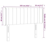 vidaXL Tăblie de pat cu LED, albastru, 103x16x78/88 cm, textil vidaXL Tăblie de pat cu LED, albastru, 103x16x78/88 cm, textil
