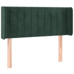 vidaXL Tăblie de pat cu LED, verde închis, 83x16x78/88 cm, catifea vidaXL Tăblie de pat cu LED, verde închis, 83x16x78/88 cm, catifea