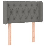 vidaXL Tăblie de pat cu LED, gri închis, 83x16x78/88 cm, textil vidaXL Tăblie de pat cu LED, gri închis, 83x16x78/88 cm, textil