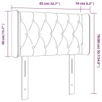 vidaXL Tăblie de pat cu LED, gri deschis, 83x16x78/88 cm, catifea vidaXL Tăblie de pat cu LED, gri deschis, 83x16x78/88 cm, catifea