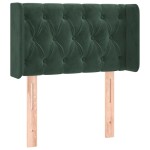 vidaXL Tăblie de pat cu LED, verde închis, 83x16x78/88 cm, catifea vidaXL Tăblie de pat cu LED, verde închis, 83x16x78/88 cm, catifea