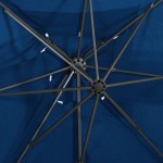 vidaXL Umbrelă în consolă cu înveliș dublu, albastru azuriu 250x250 cm vidaXL Umbrelă în consolă cu înveliș dublu, albastru azuriu 250x250 cm