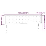 vidaXL Tăblie de pat cu LED, albastru, 163x16x78/88 cm, textil vidaXL Tăblie de pat cu LED, albastru, 163x16x78/88 cm, textil