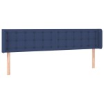 vidaXL Tăblie de pat cu LED, albastru, 183x16x78/88 cm, textil vidaXL Tăblie de pat cu LED, albastru, 183x16x78/88 cm, textil