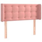vidaXL Tăblie de pat cu LED, roz, 83x16x78/88 cm, catifea vidaXL Tăblie de pat cu LED, roz, 83x16x78/88 cm, catifea