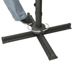 vidaXL Umbrelă în consolă cu înveliș dublu, antracit, 300x300 cm vidaXL Umbrelă în consolă cu înveliș dublu, antracit, 300x300 cm