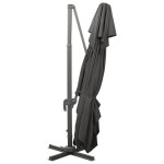 vidaXL Umbrelă în consolă cu înveliș dublu, antracit, 400x300 cm vidaXL Umbrelă în consolă cu înveliș dublu, antracit, 400x300 cm