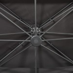 vidaXL Umbrelă în consolă cu înveliș dublu, antracit, 400x300 cm vidaXL Umbrelă în consolă cu înveliș dublu, antracit, 400x300 cm