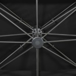 vidaXL Umbrelă în consolă cu înveliș dublu, negru, 400x300 cm vidaXL Umbrelă în consolă cu înveliș dublu, negru, 400x300 cm