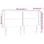 vidaXL Tăblie de pat cu LED, alb, 163x16x118/128 cm, piele ecologică vidaXL Tăblie de pat cu LED, alb, 163x16x118/128 cm, piele ecologică