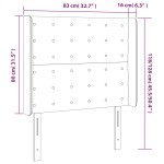 vidaXL Tăblie de pat cu LED cappuccino 83x16x118/128cm piele ecologică vidaXL Tăblie de pat cu LED cappuccino 83x16x118/128cm piele ecologică