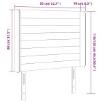 vidaXL Tăblie de pat cu LED, gri deschis, 83x16x118/128 cm, textil vidaXL Tăblie de pat cu LED, gri deschis, 83x16x118/128 cm, textil