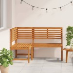 vidaXL Bancă de colț pentru grădină, 140 cm, lemn masiv de acacia vidaXL Bancă de colț pentru grădină, 140 cm, lemn masiv de acacia