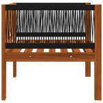 vidaXL Scaun de grădină cu pernă, lemn masiv de acacia vidaXL Scaun de grădină cu pernă, lemn masiv de acacia