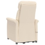 vidaXL Fotoliu de masaj electric, bej, microfibră vidaXL Fotoliu de masaj electric, bej, microfibră