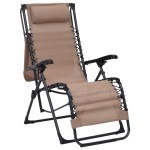 vidaXL Scaun șezlong pliabil, gri taupe, textilenă vidaXL Scaun șezlong pliabil, gri taupe, textilenă
