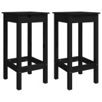 vidaXL Set mobilier de bar, 5 piese, negru, lemn masiv de pin vidaXL Set mobilier de bar, 5 piese, negru, lemn masiv de pin