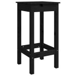 vidaXL Set mobilier de bar, 5 piese, negru, lemn masiv de pin vidaXL Set mobilier de bar, 5 piese, negru, lemn masiv de pin