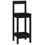 vidaXL Set mobilier de bar, 5 piese, negru, lemn masiv de pin vidaXL Set mobilier de bar, 5 piese, negru, lemn masiv de pin
