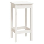 vidaXL Set mobilier de bar, 9 piese, alb, lemn masiv de pin vidaXL Set mobilier de bar, 9 piese, alb, lemn masiv de pin