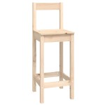 vidaXL Set mobilier de bar, 9 piese, lemn masiv de pin