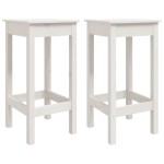 vidaXL Set mobilier de bar, 3 piese, alb, lemn masiv de pin vidaXL Set mobilier de bar, 3 piese, alb, lemn masiv de pin
