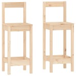 vidaXL Set mobilier de bar, 3 piese, lemn masiv de pin vidaXL Set mobilier de bar, 3 piese, lemn masiv de pin