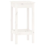 vidaXL Set mobilier de bar, 5 piese, alb, lemn masiv de pin vidaXL Set mobilier de bar, 5 piese, alb, lemn masiv de pin