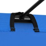 vidaXL Pat de camping, albastru, 180x60x19 cm, țesătură oxford și oțel vidaXL Pat de camping, albastru, 180x60x19 cm, țesătură oxford și oțel