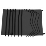 vidaXL Pat de camping, negru, 180x60x19 cm, țesătură oxford și oțel vidaXL Pat de camping, negru, 180x60x19 cm, țesătură oxford și oțel