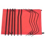 vidaXL Pat de camping, roșu, 180x60x19 cm, țesătură oxford și oțel vidaXL Pat de camping, roșu, 180x60x19 cm, țesătură oxford și oțel