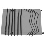 vidaXL Pat de camping, gri, 180x60x19 cm, țesătură oxford și oțel vidaXL Pat de camping, gri, 180x60x19 cm, țesătură oxford și oțel