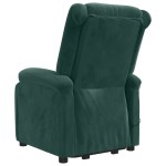 vidaXL Fotoliu de masaj cu ridicare, verde închis, catifea vidaXL Fotoliu de masaj cu ridicare, verde închis, catifea