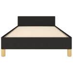 vidaXL Cadru de pat fără saltea țesătură neagră 80x200 cm vidaXL Cadru de pat fără saltea țesătură neagră 80x200 cm