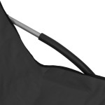 vidaXL Scaune de plajă pliante, 2 buc., negru, material textil vidaXL Scaune de plajă pliante, 2 buc., negru, material textil