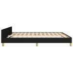 vidaXL Cadru de pat fără saltea, negru, 160x200 cm, textil vidaXL Cadru de pat fără saltea, negru, 160x200 cm, textil