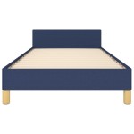 vidaXL Cadru de pat fără saltea țesătură albastră 100x200 cm vidaXL Cadru de pat fără saltea țesătură albastră 100x200 cm