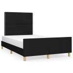 vidaXL Cadru de pat fără saltea, negru, 120x200 cm, textil