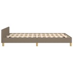 vidaXL Cadru de pat fără saltea, gri taupe, 120x200 cm, textil vidaXL Cadru de pat fără saltea, gri taupe, 120x200 cm, textil