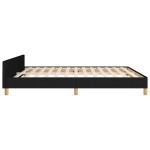 vidaXL Cadru de pat fără saltea, negru, 160x200 cm, textil vidaXL Cadru de pat fără saltea, negru, 160x200 cm, textil
