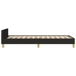 vidaXL Cadru de pat fără saltea țesătură neagră 80x200 cm