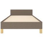 vidaXL Cadru de pat fără saltea Taupe 80x200 cm țesătură