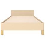 vidaXL Cadru de pat fără saltea cremă 80x200 cm țesătură
