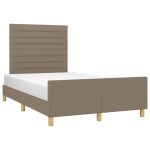 vidaXL Cadru de pat fără saltea, gri taupe, 120x200 cm, textil vidaXL Cadru de pat fără saltea, gri taupe, 120x200 cm, textil