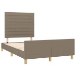 vidaXL Cadru de pat fără saltea, gri taupe, 120x200 cm, textil vidaXL Cadru de pat fără saltea, gri taupe, 120x200 cm, textil